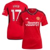 Camiseta de fútbol Manchester United Fred 17 Primera Equipación 23-24 - Mujer